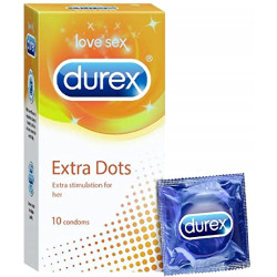 DUREX(EXTRA DOTS)CONDOMS 1*10